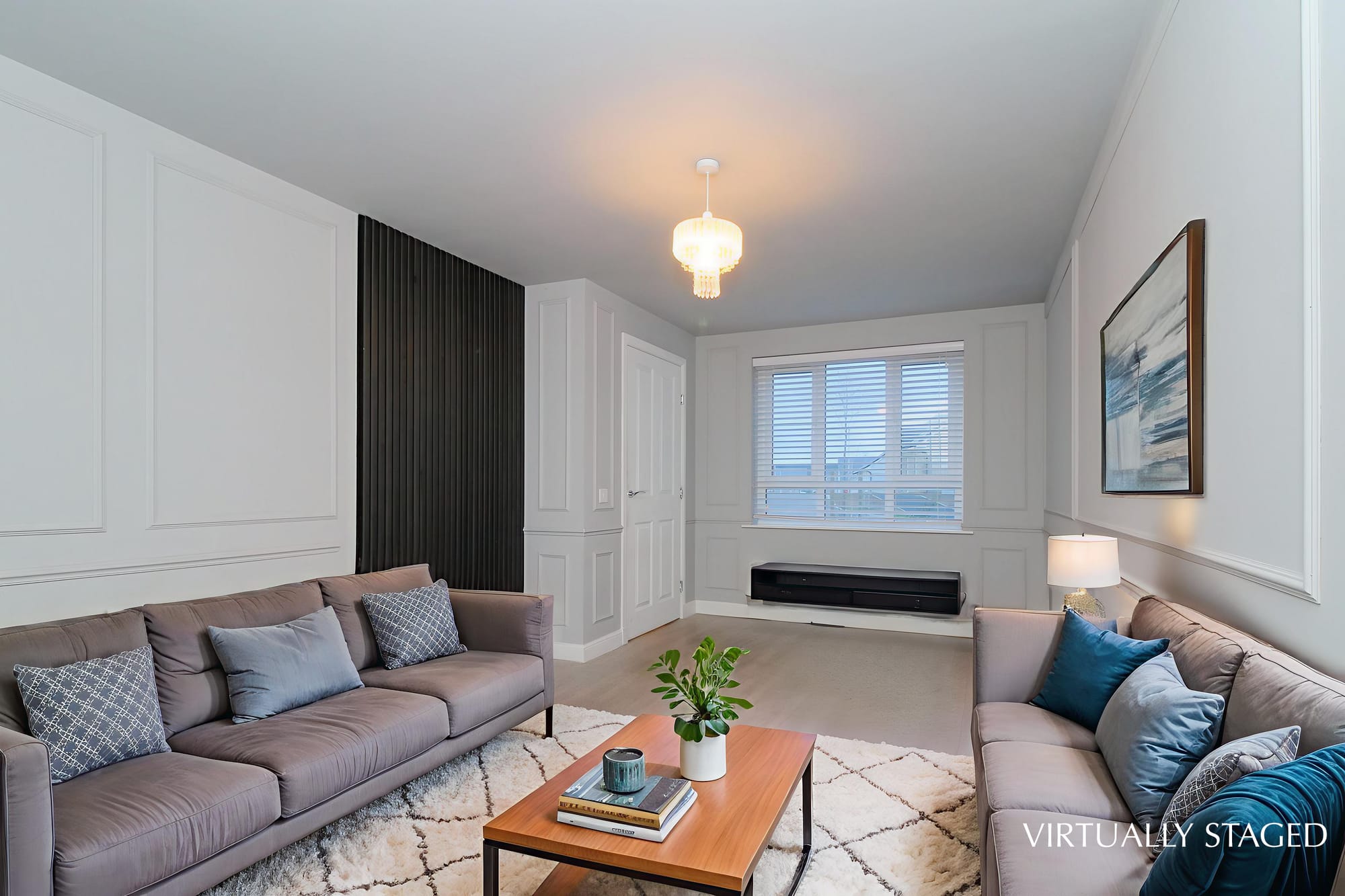 Living room (virtually staged)