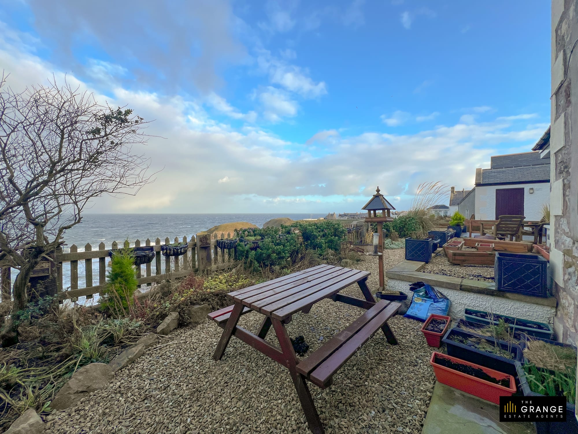 Terrace with coastal views