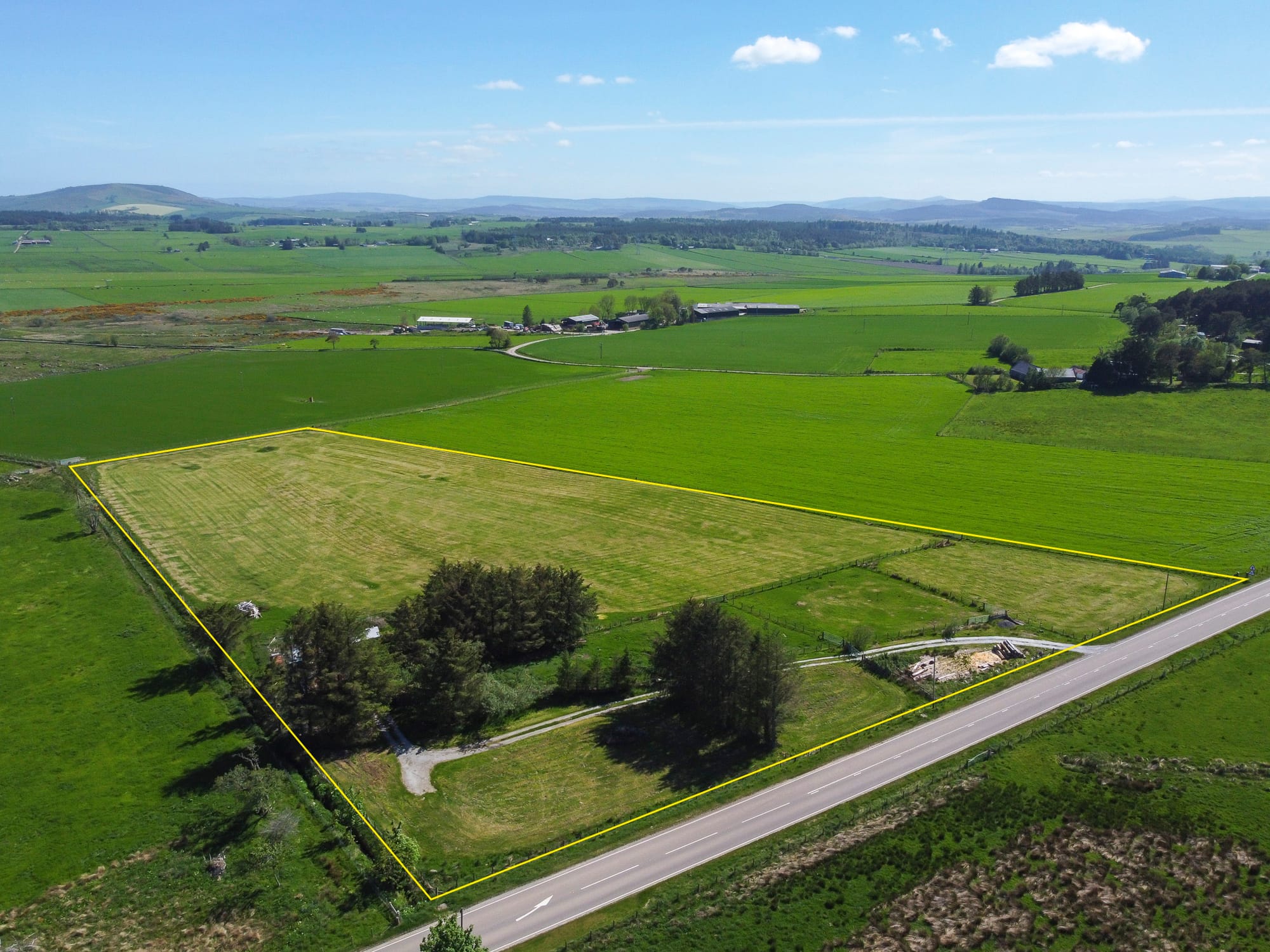Aerial view of the additional land
