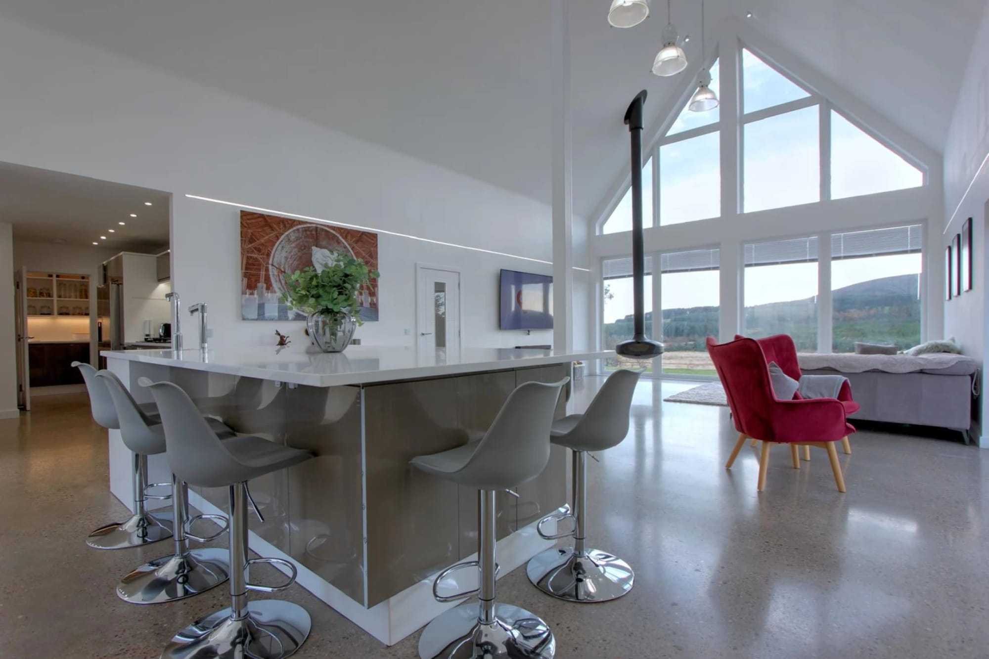 Kitchen with island
