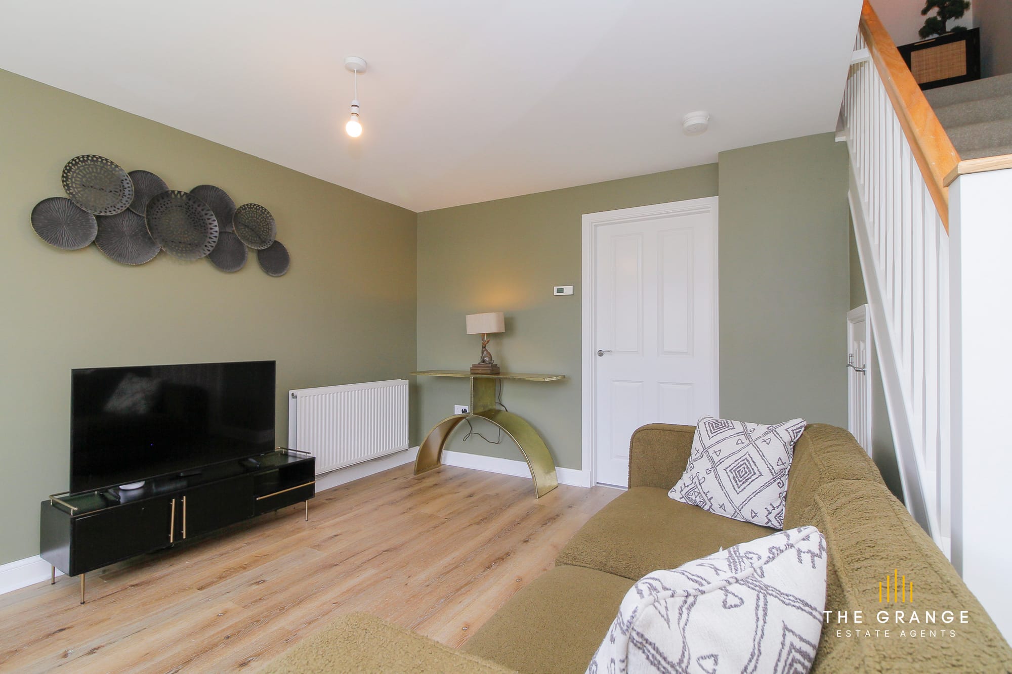Living room with media wall
