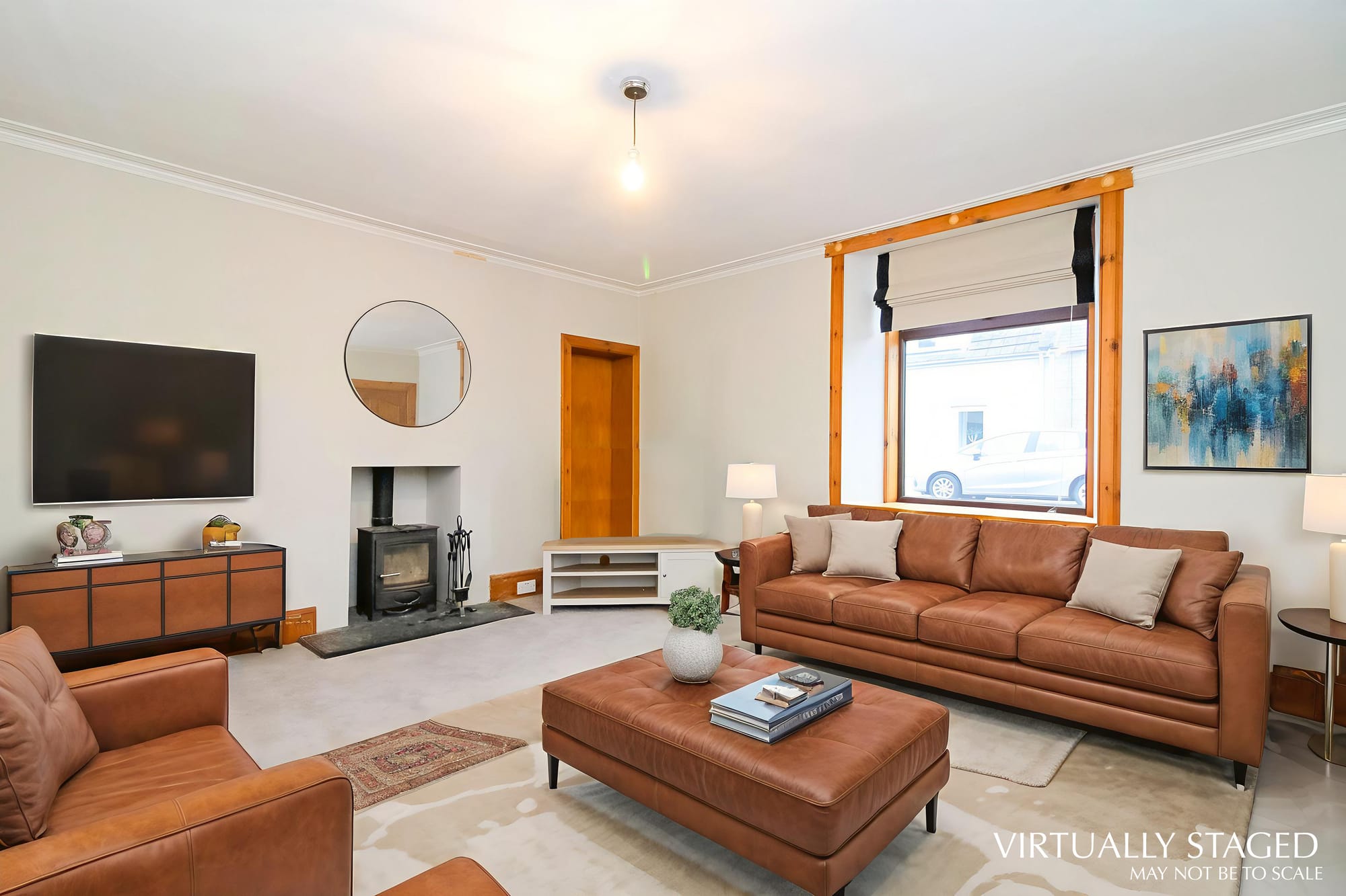 Living room (virtually staged)