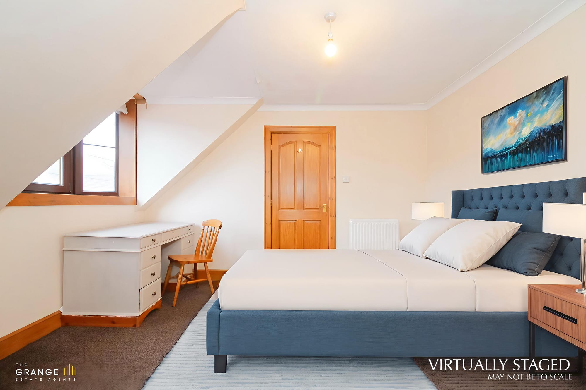 Bedroom (virtually staged)