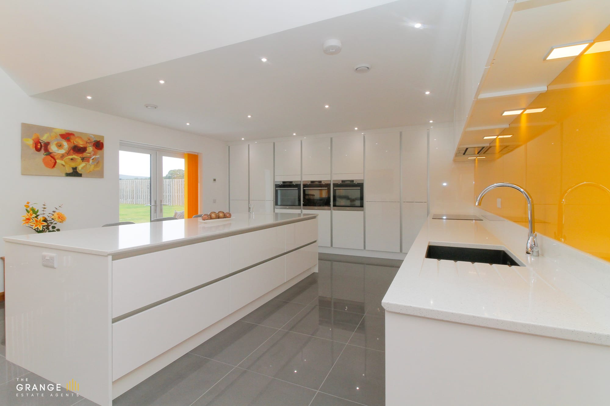 Kitchen island and fitted cabinetry