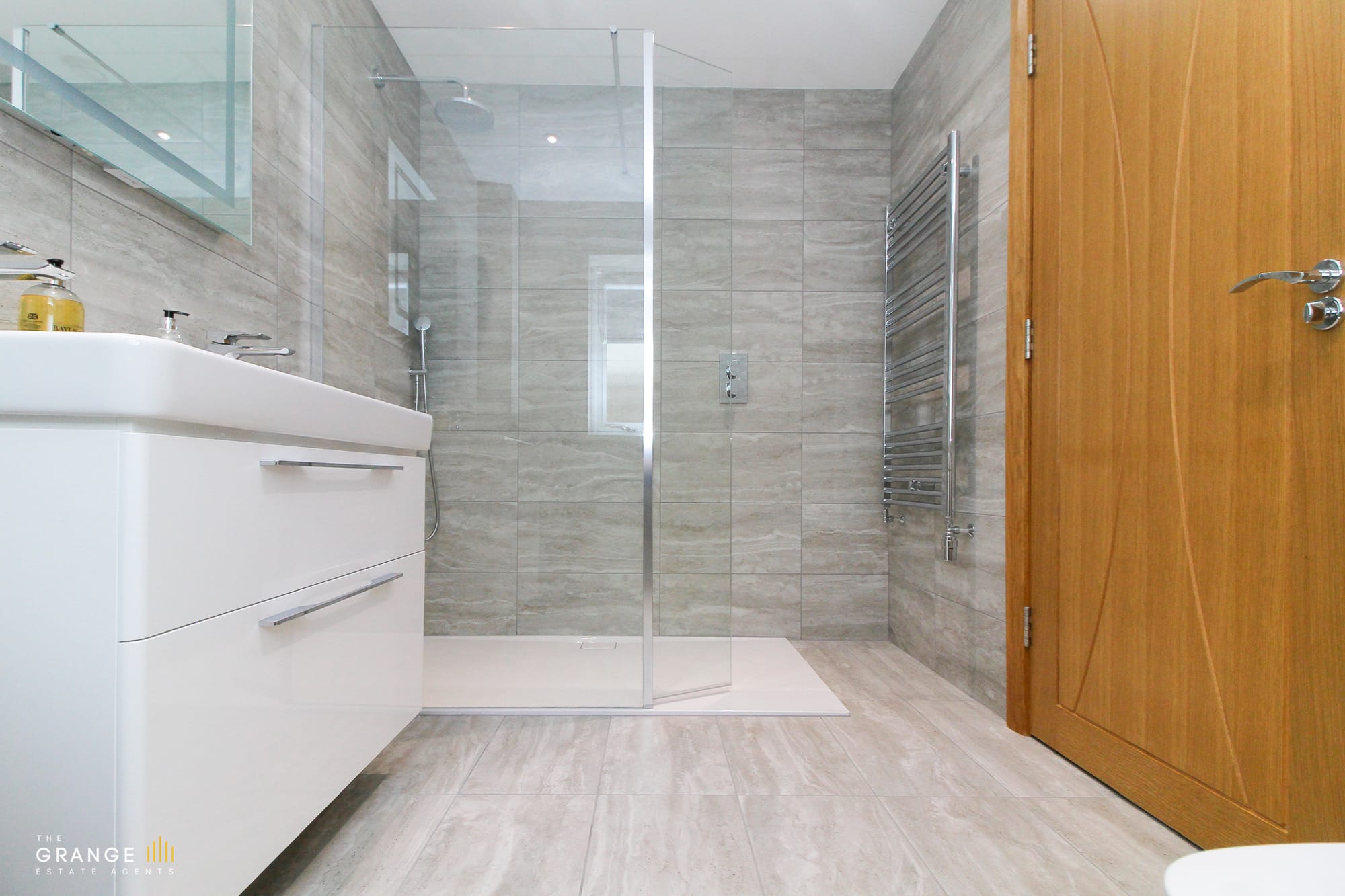Bathroom with walk-in shower