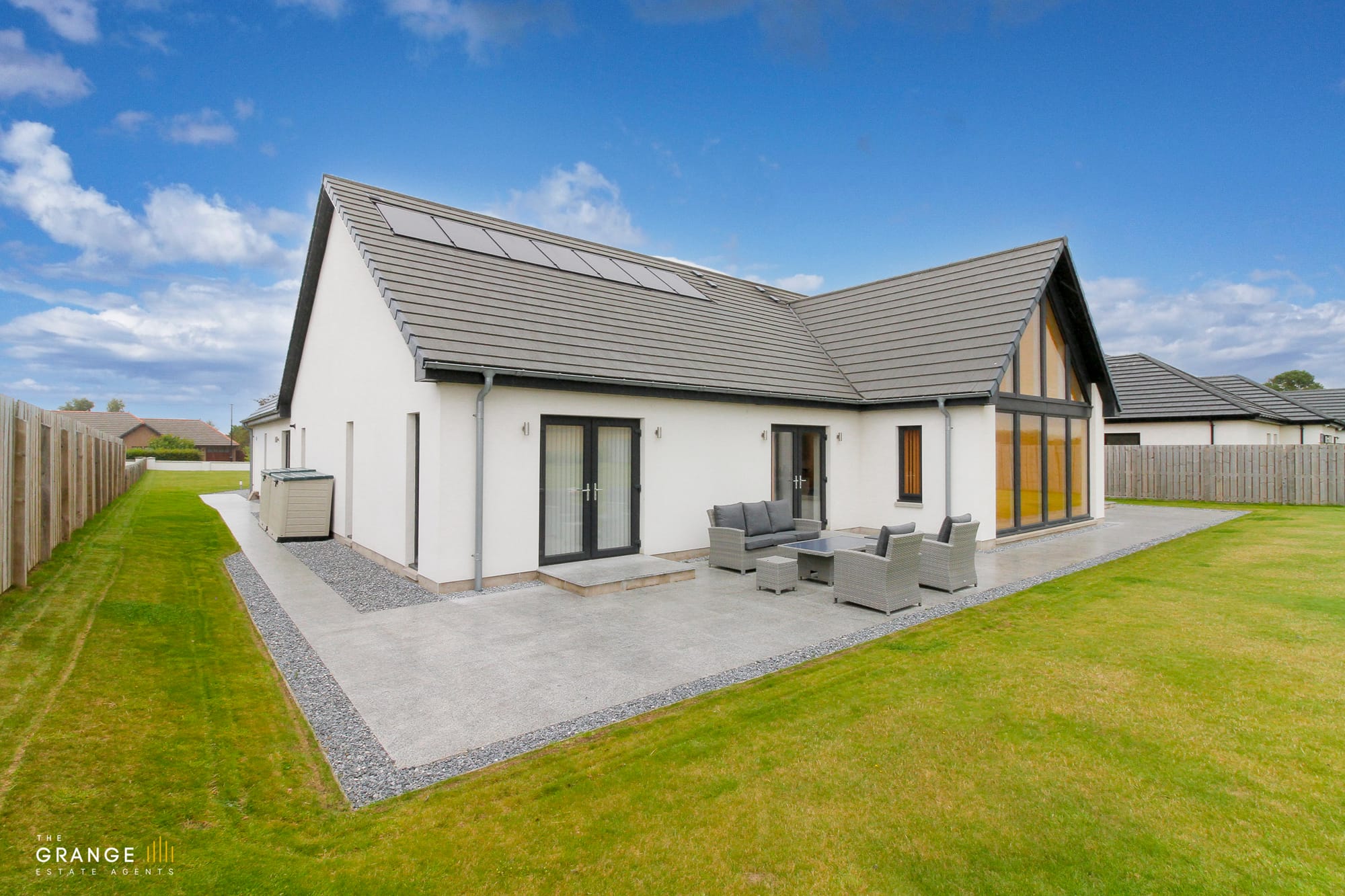 Rear elevation and garden