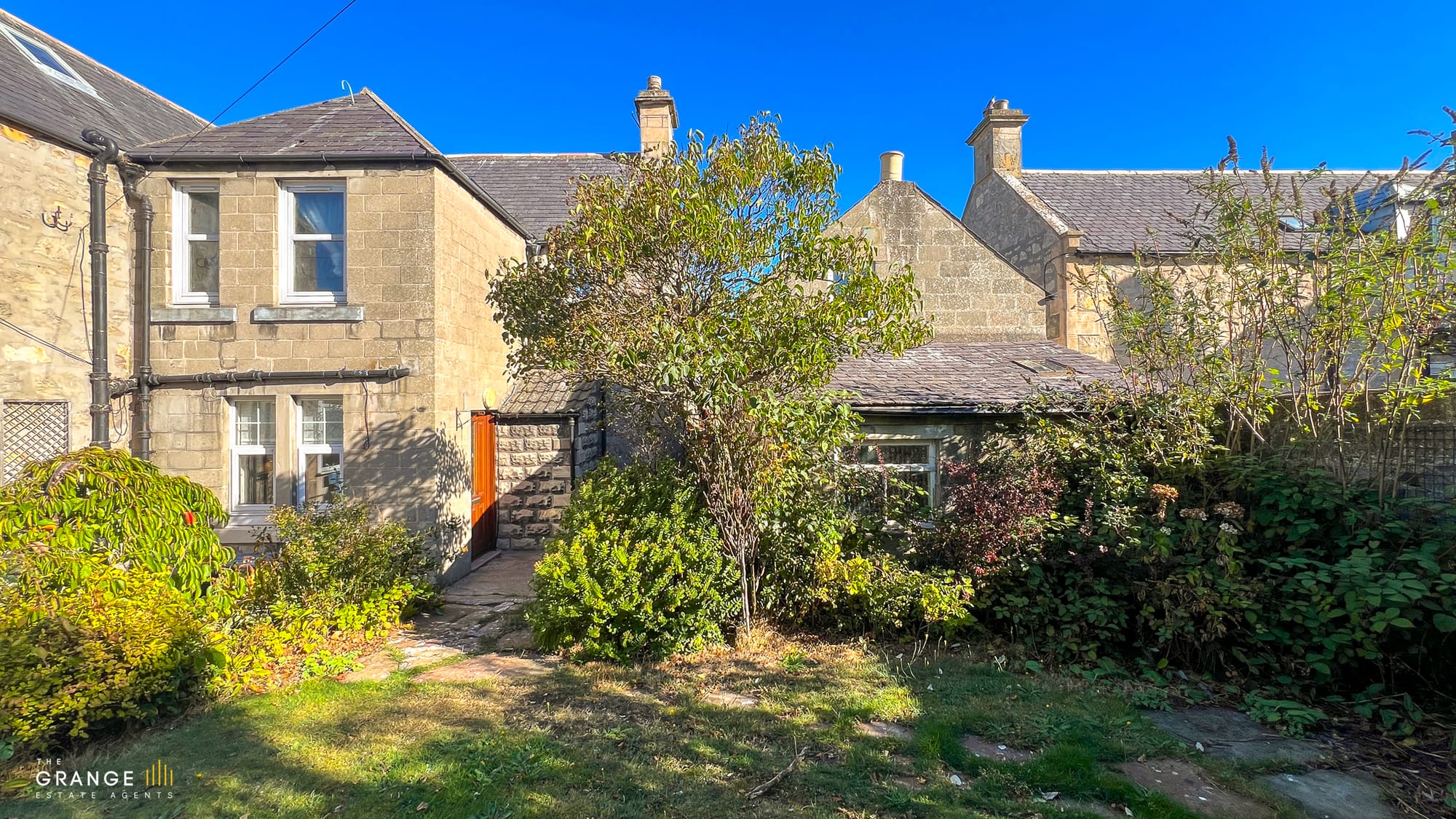 Rear elevation and garden