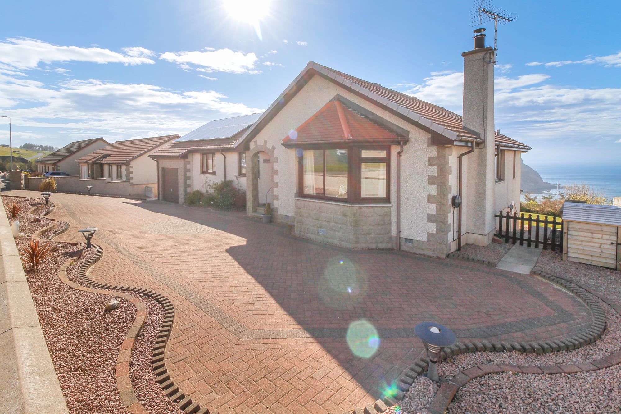 Front of the detached bungalow